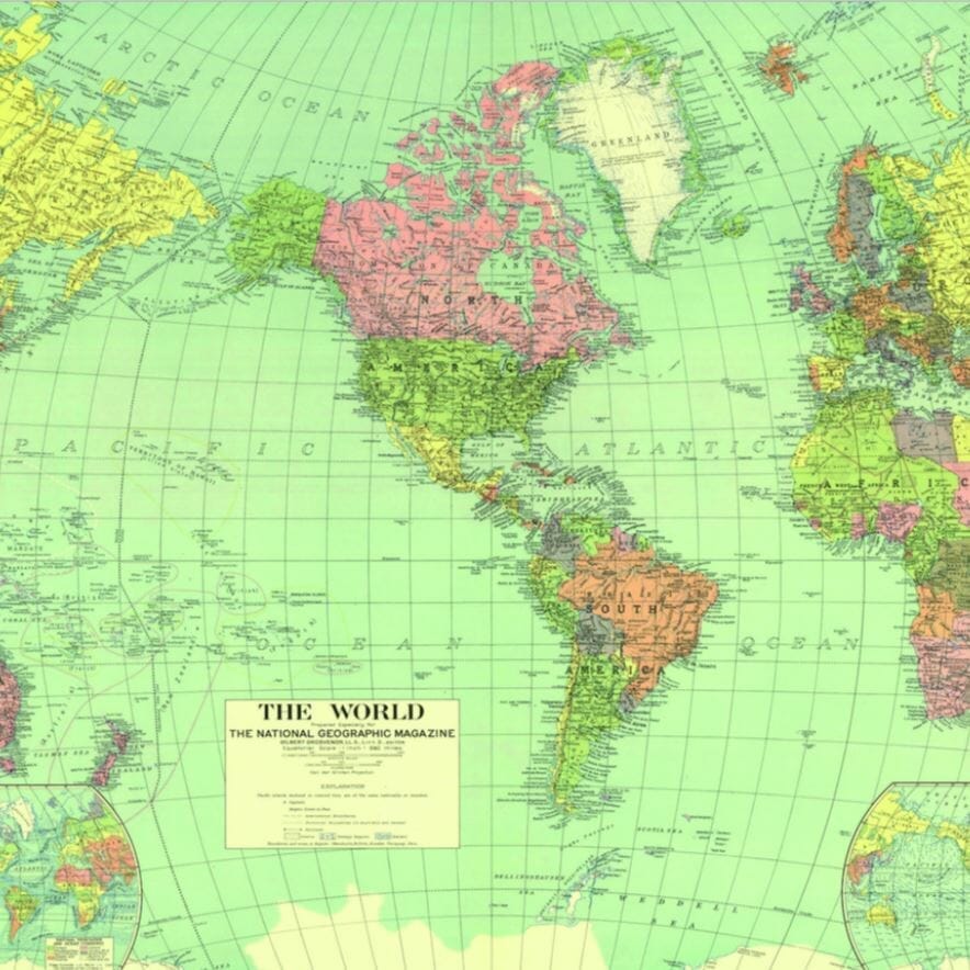 Alce Muro Armable Deco por ti Mapa Mundi 