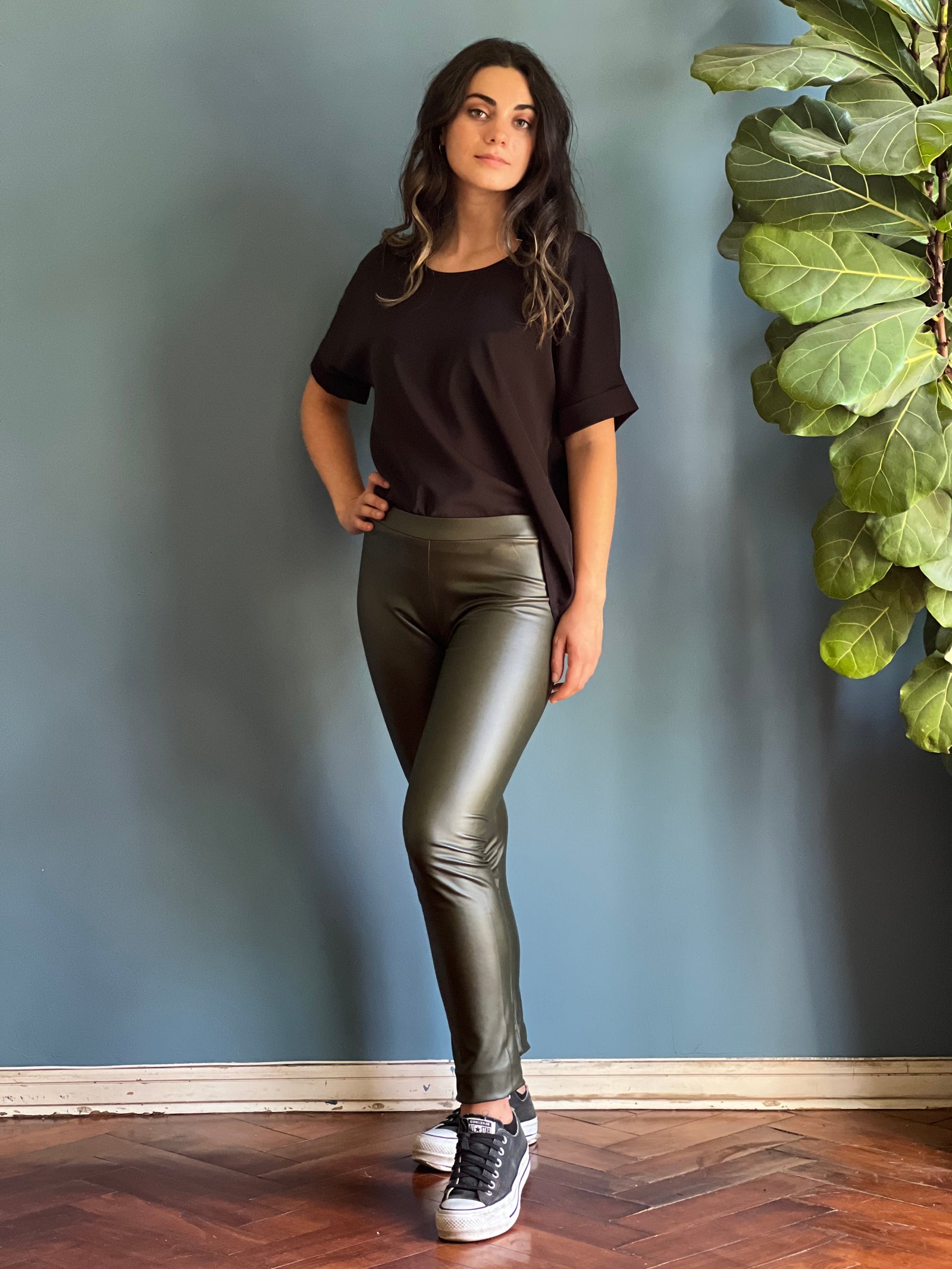 Calza Ecocuero Verde Militar Deco por ti 