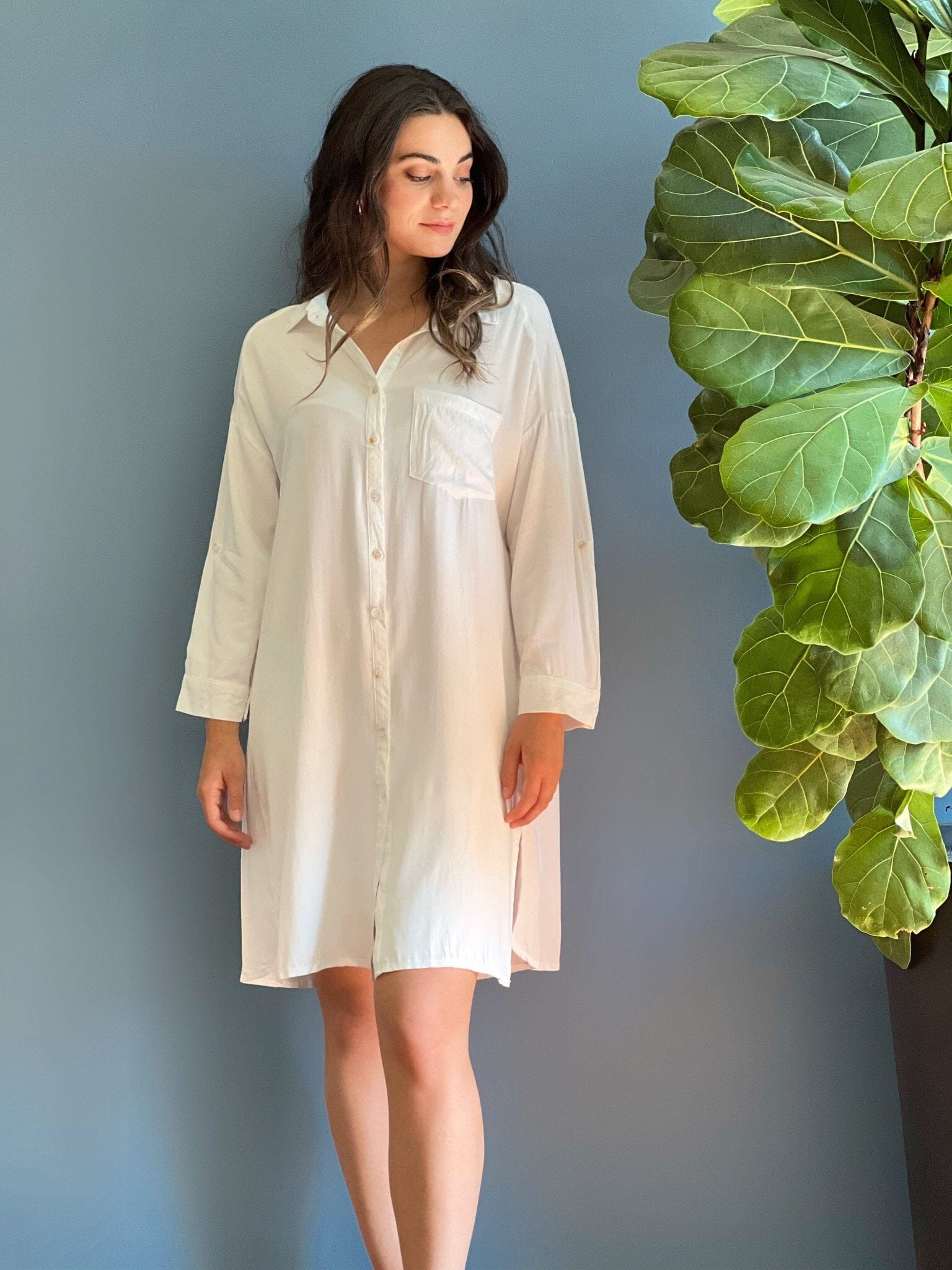 Camisero Blanco botones Moda Deco por ti 