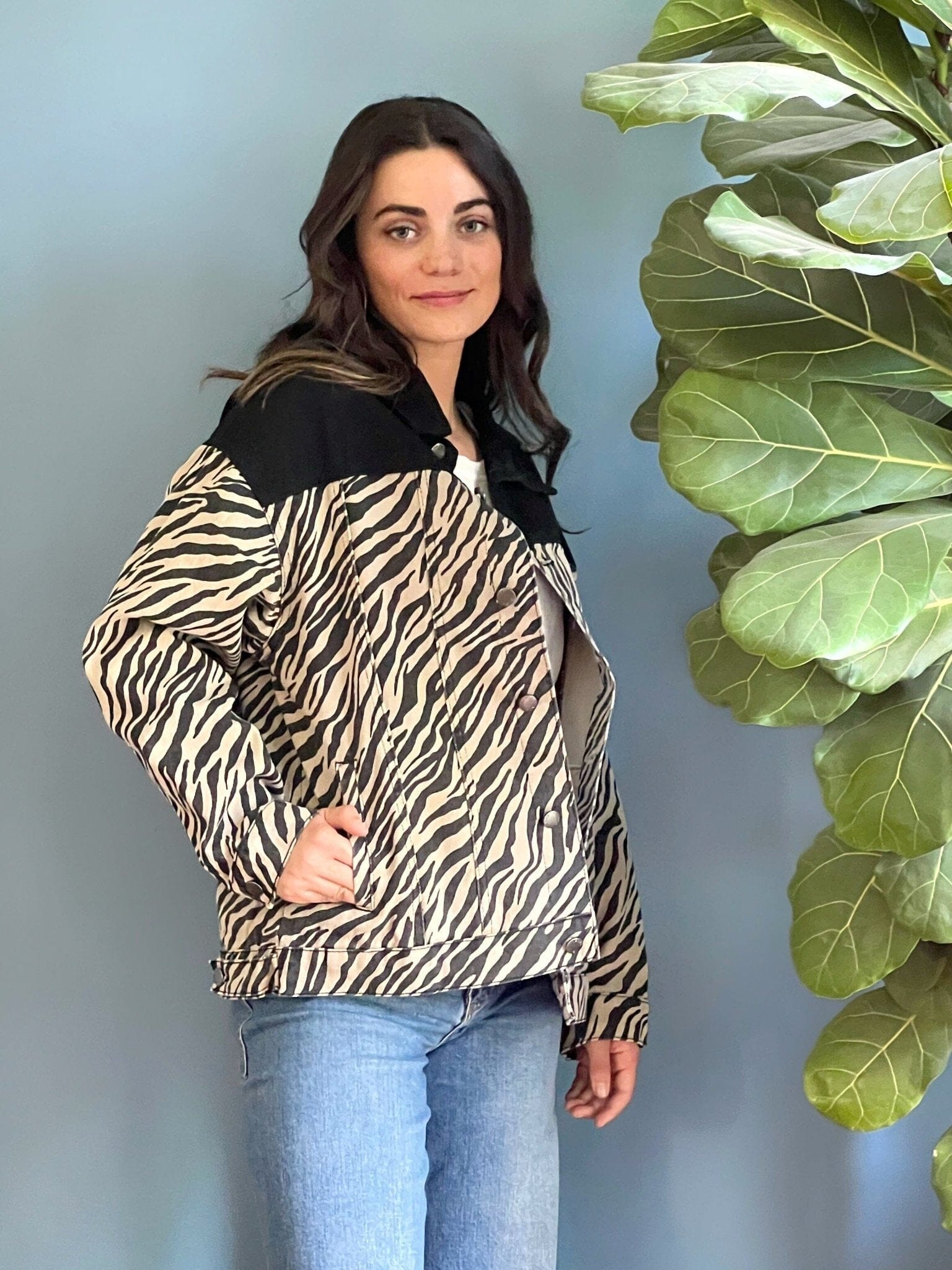 Chaqueta Cebra Beige Moda Deco por ti 