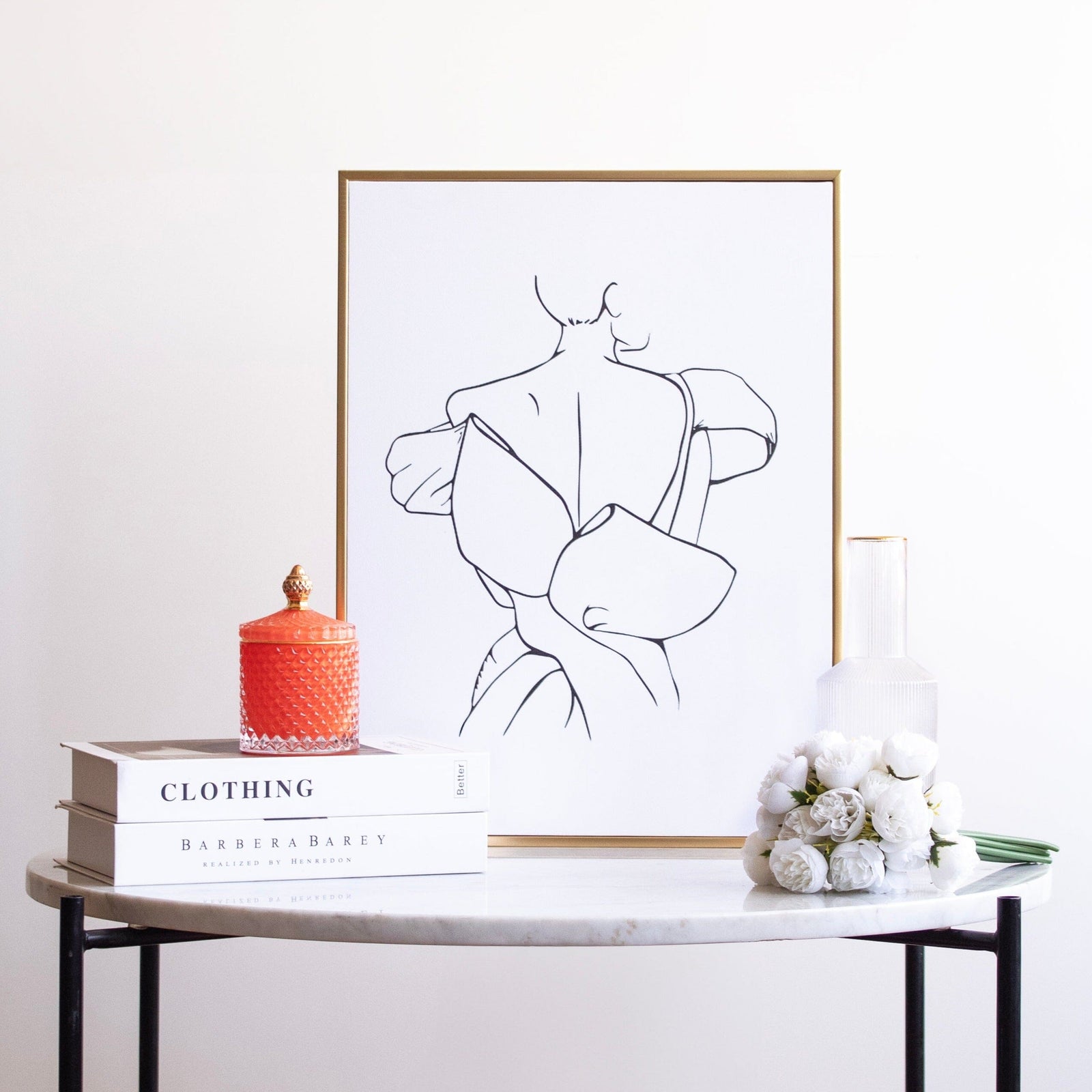 Cuadro Mujer Blanco y Negro Deco por ti 