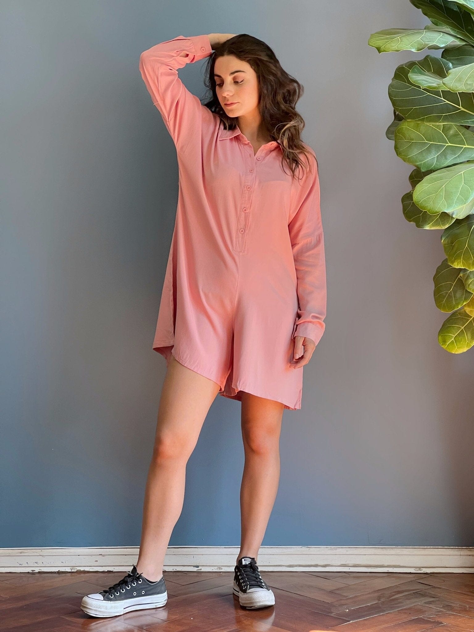 Enterito Camisero Rosado Moda Deco por ti 