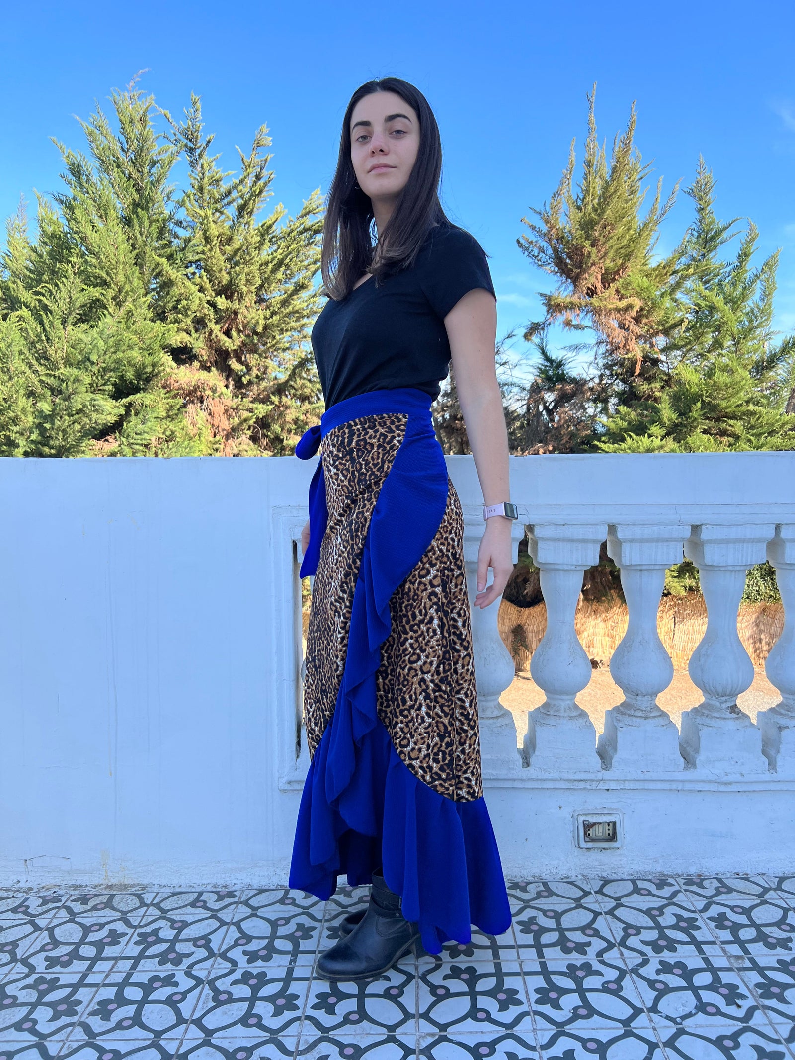 Falda Vuelos Claudia Azul Todo por ti 