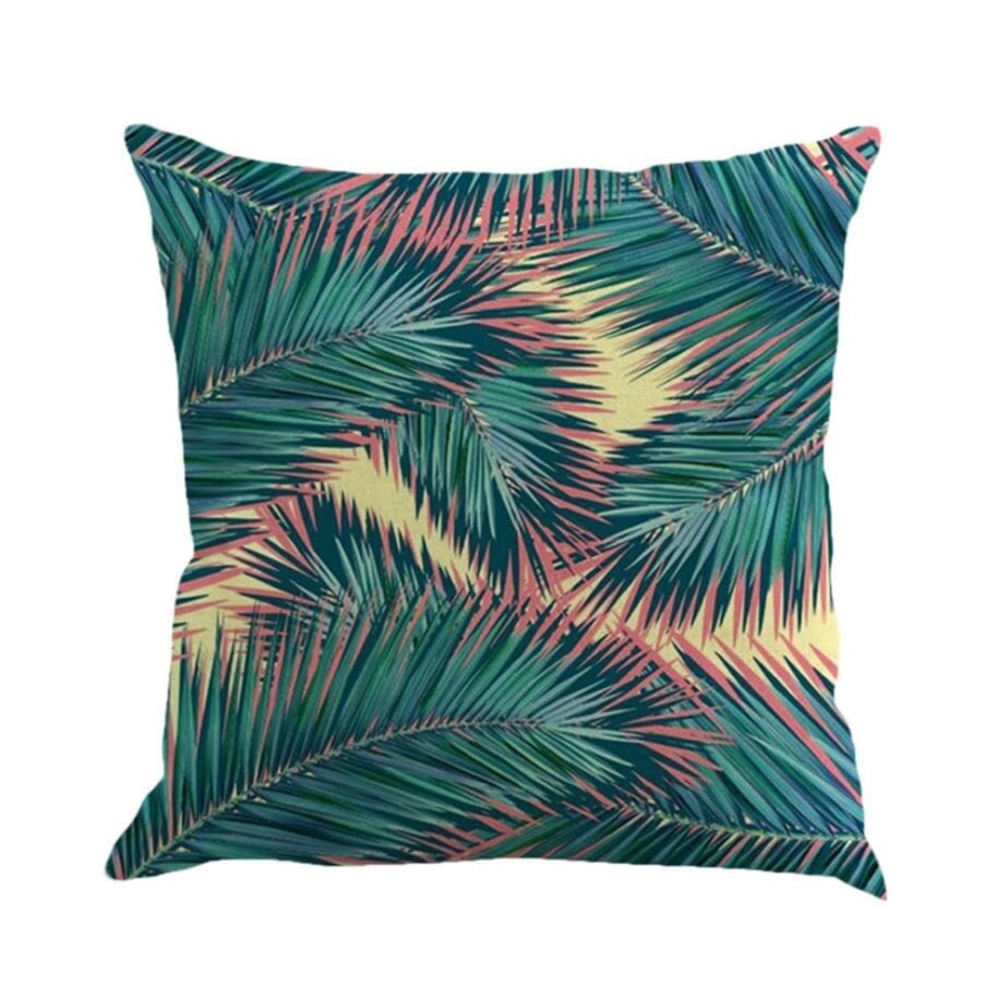 Funda Cojín Palmeras Neon Fundas Cojín Deco por ti 
