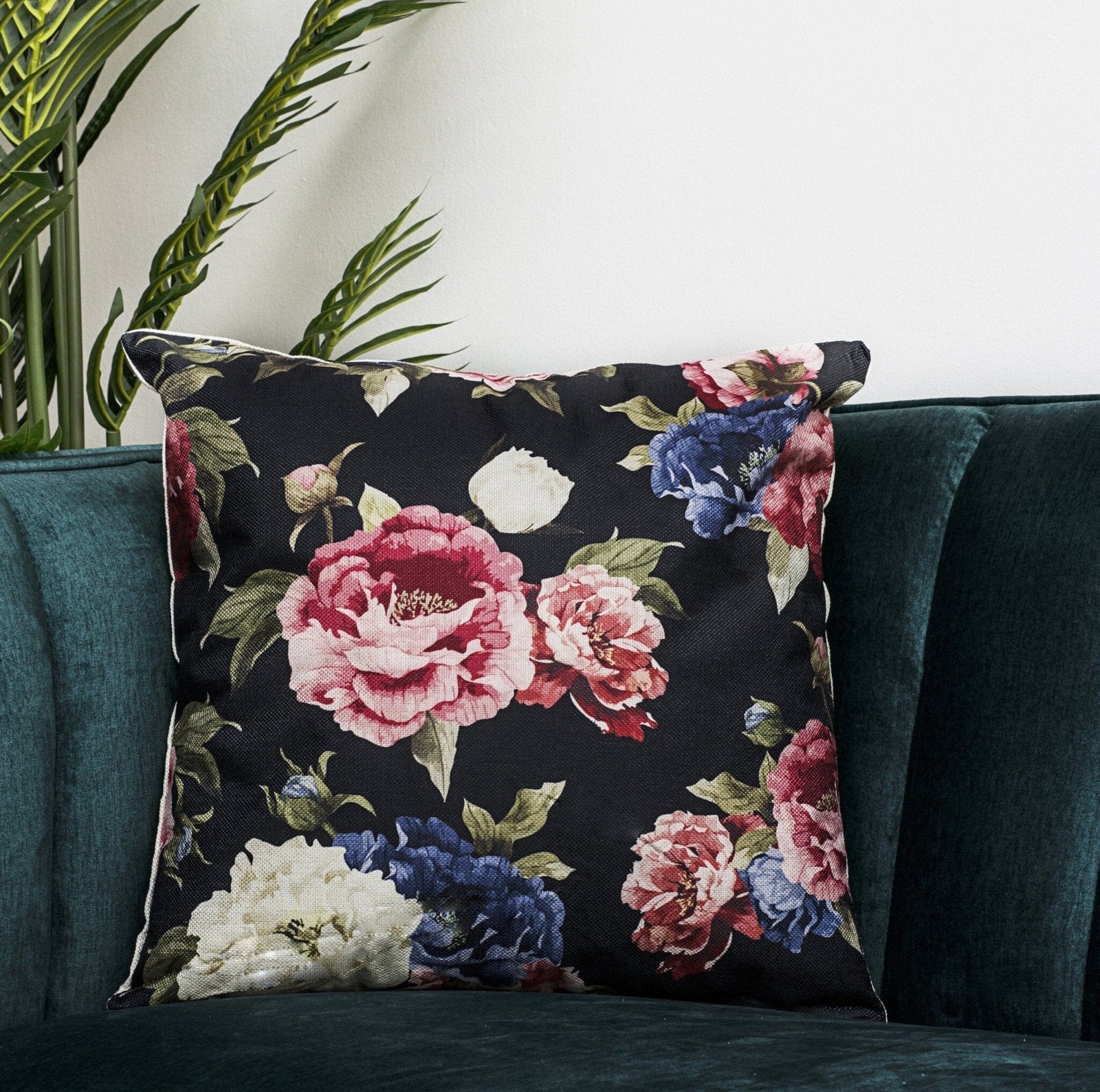 Funda Cojín Rosas Moradas Deco por ti 