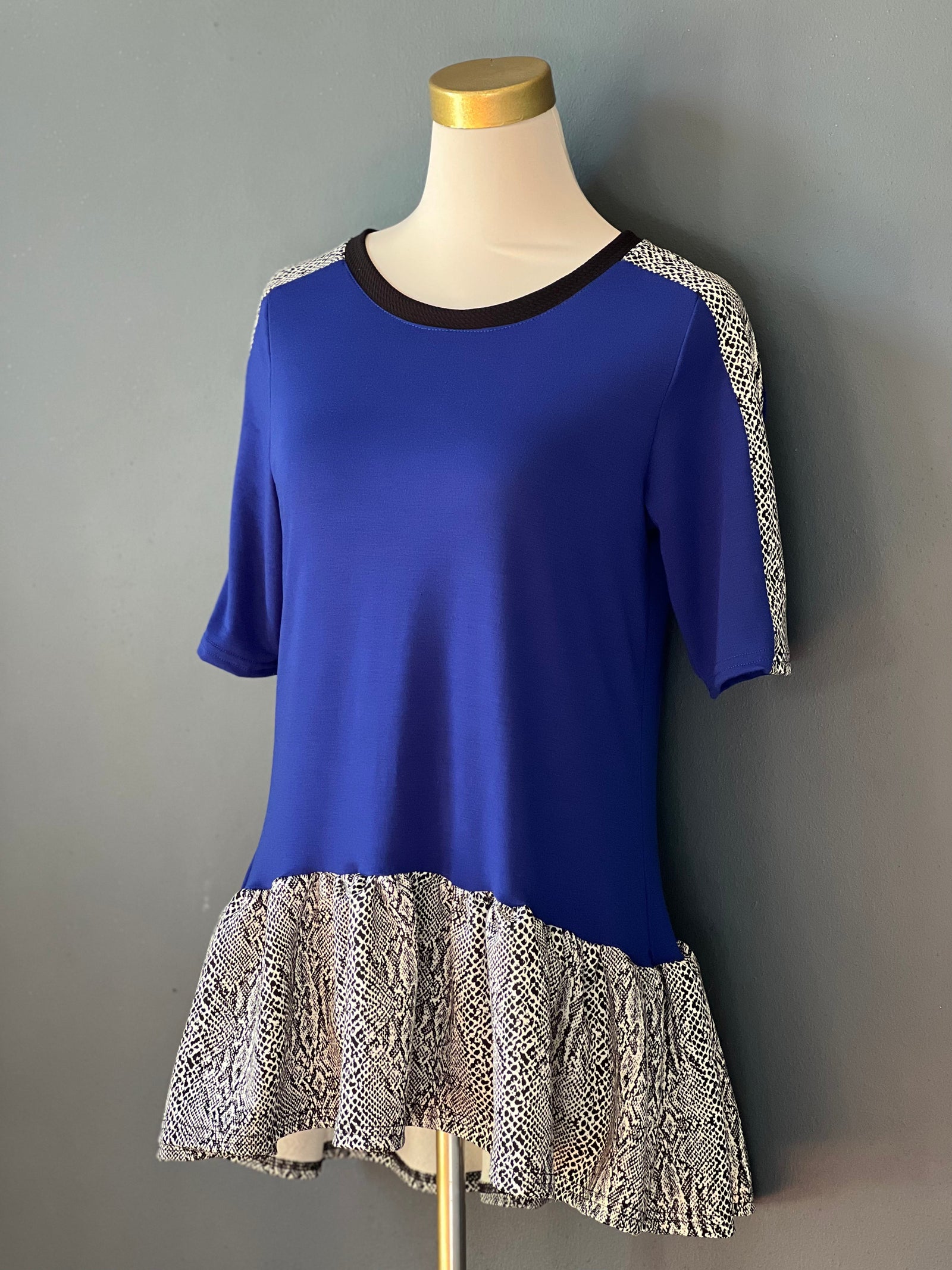 Polera Pitón Azul Moda Deco por ti 