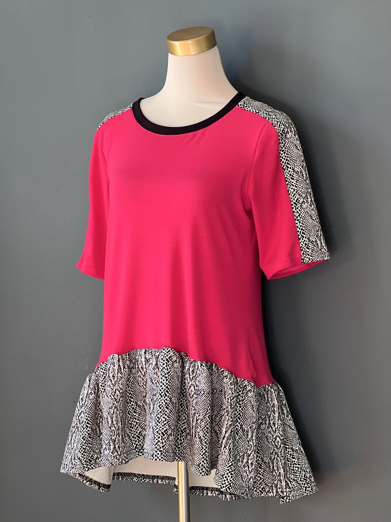 Polera Pitón Fucsia Moda Deco por ti 