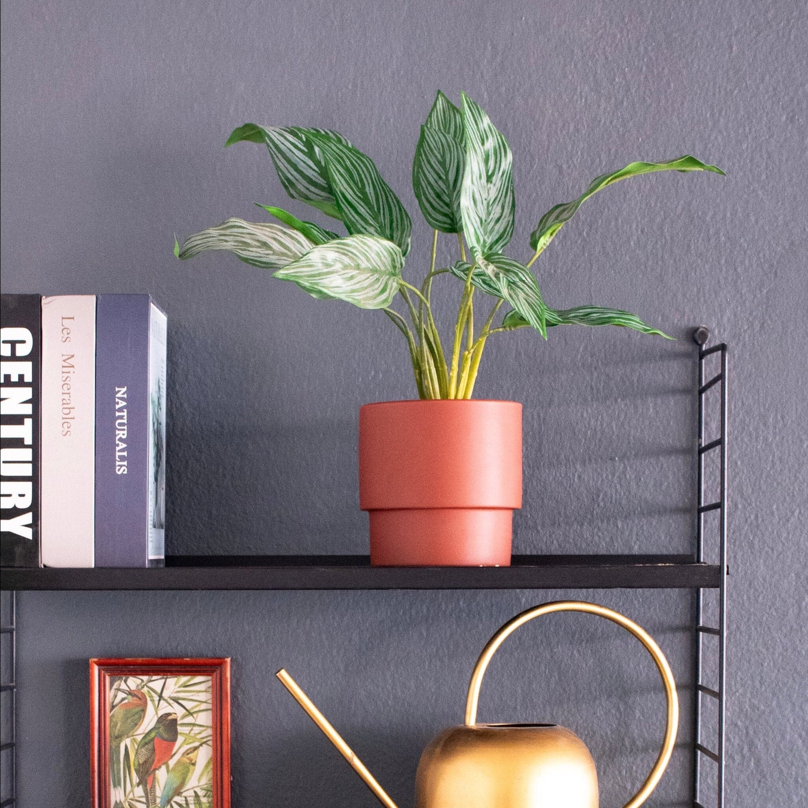 Rama Calathea con Verde Artificial Planta Artificial Deco por ti 