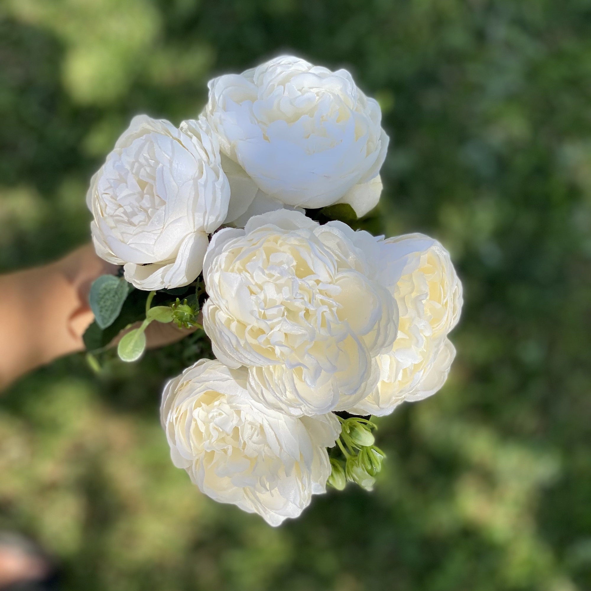 Rosas Artificiales Chicas Blancas Deco por ti 