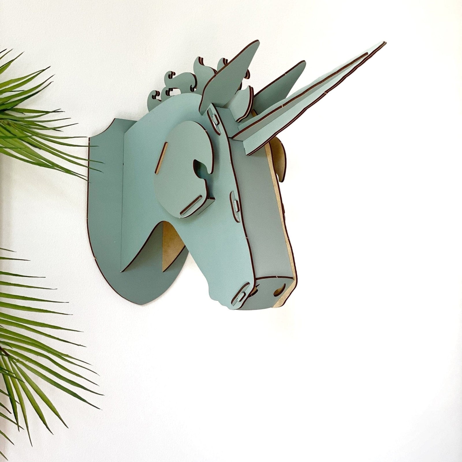 Unicornio Muro Armable Deco por ti Gris Liso 